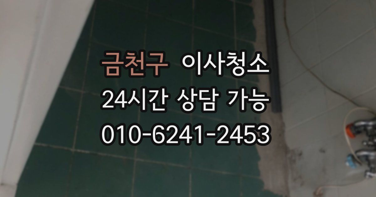 금천구 입주청소