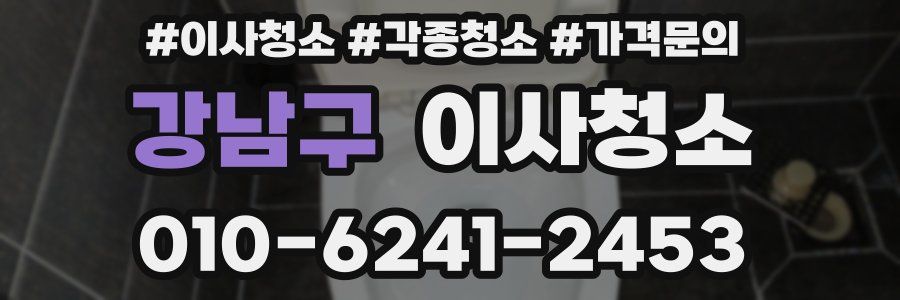 강남구 이사청소