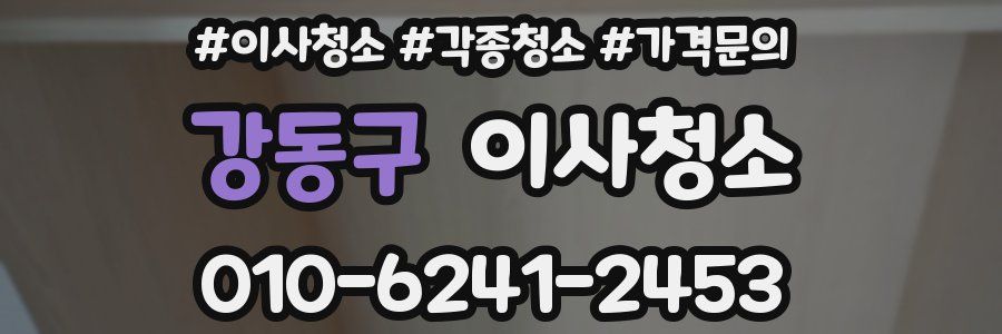 강동구 이사청소