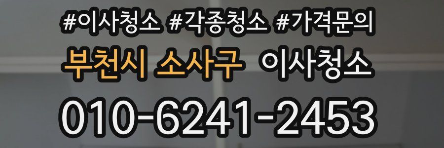 부천시 소사구 이사청소