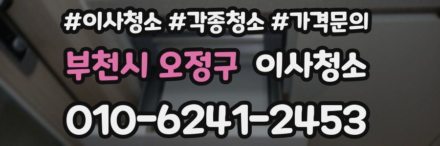 부천시 오정구 이사청소