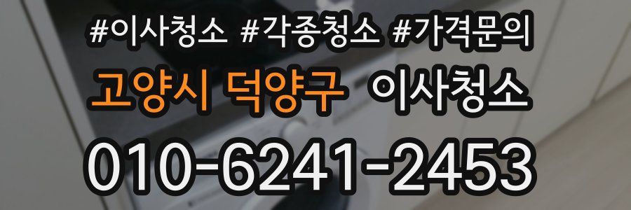 고양시 덕양구 이사청소