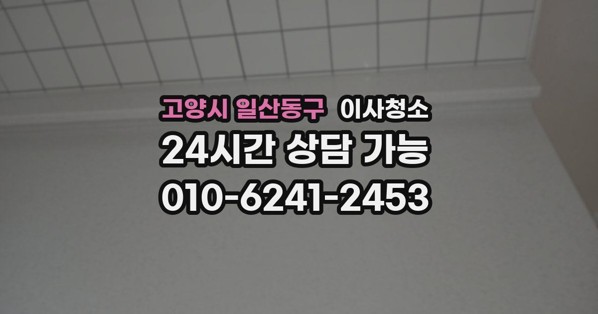 고양시 일산동구 입주청소