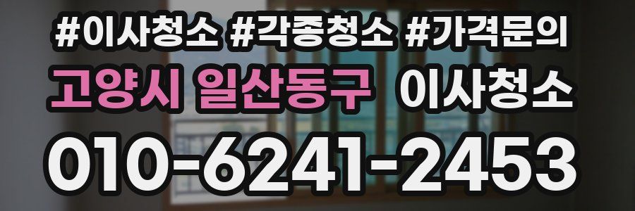 고양시 일산동구 이사청소