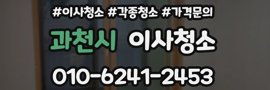 과천시 이사청소