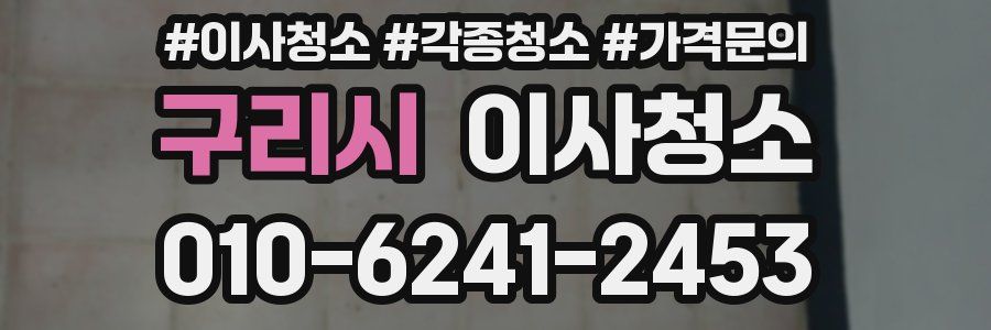 구리시 이사청소