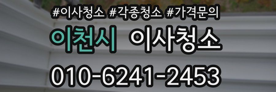 이천시 이사청소