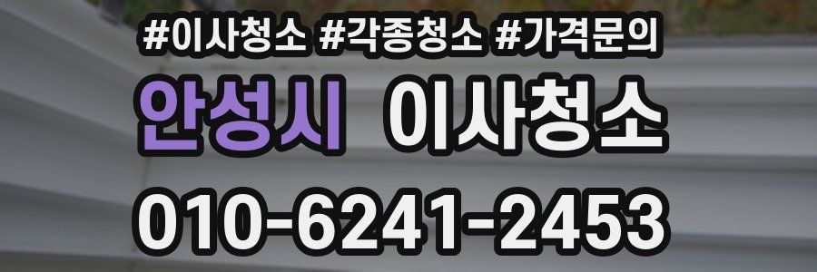 안성시 이사청소