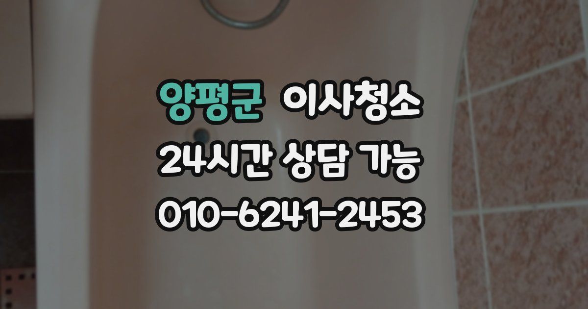 양평군 입주청소