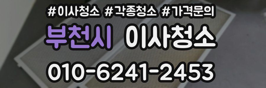 부천시 이사청소