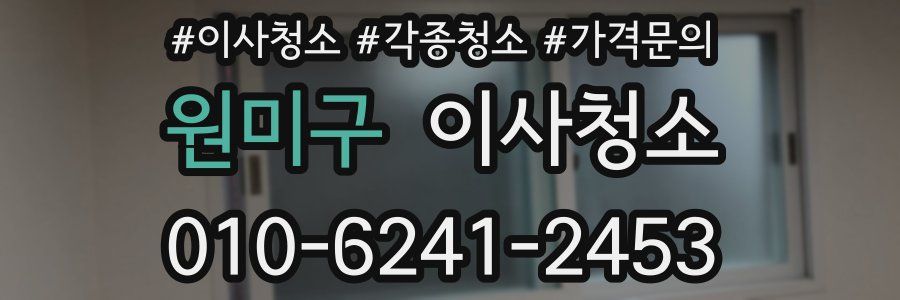 원미구 이사청소
