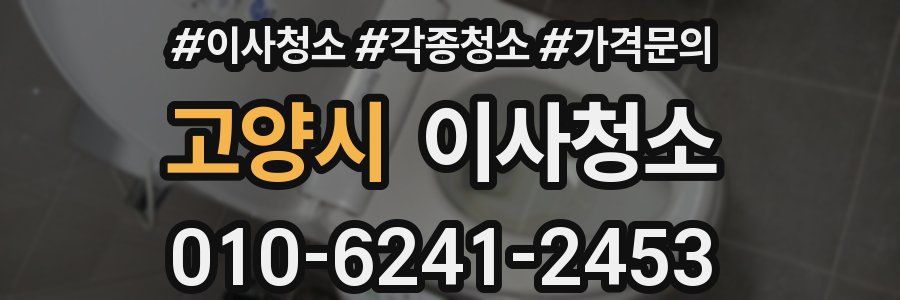 고양시 이사청소