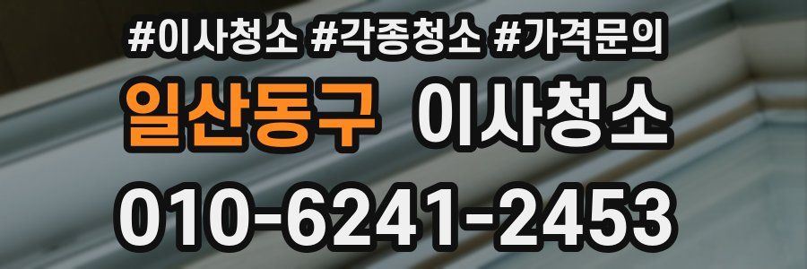 일산동구 이사청소