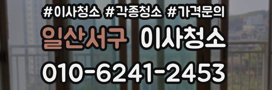 일산서구 이사청소