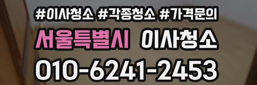 서울특별시 이사청소