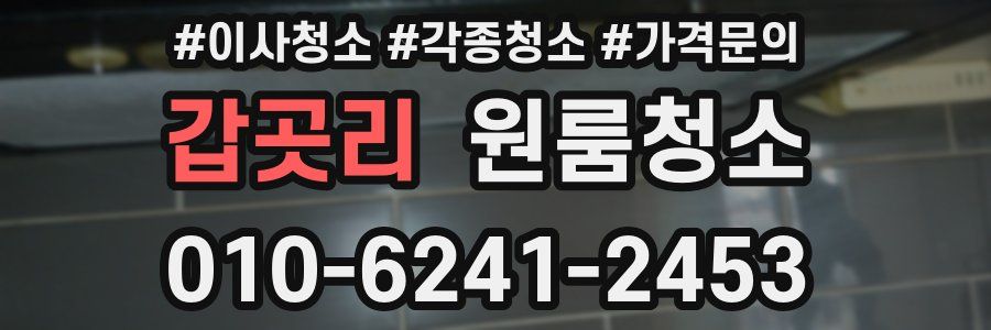 갑곳리 이사청소