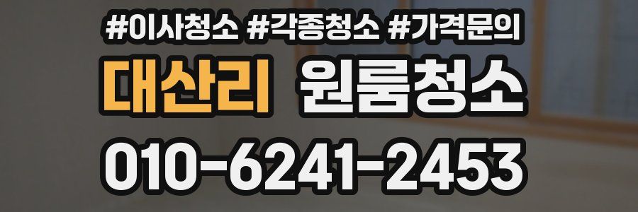 대산리 이사청소