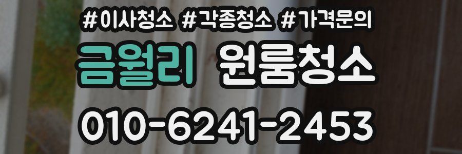 금월리 이사청소