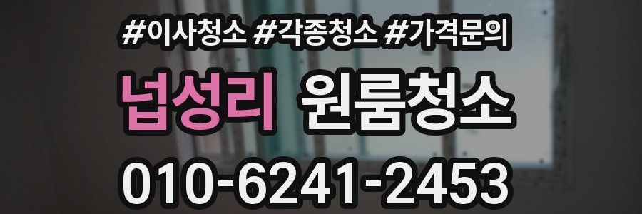 넙성리 이사청소