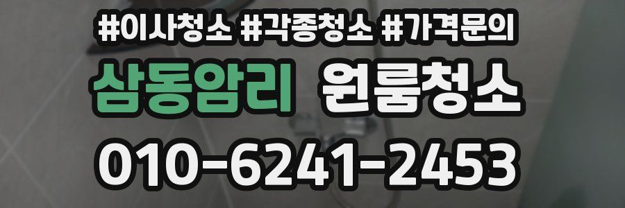 삼동암리 이사청소