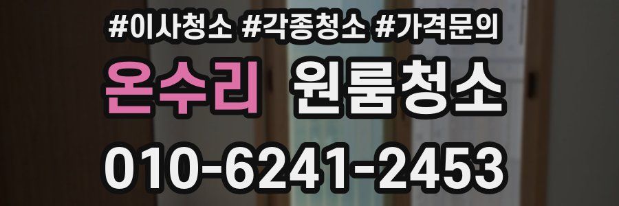 온수리 이사청소