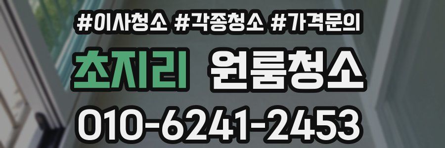 초지리 이사청소