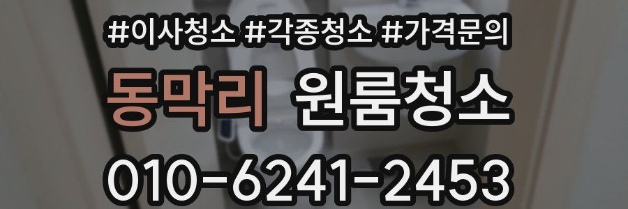 동막리 이사청소