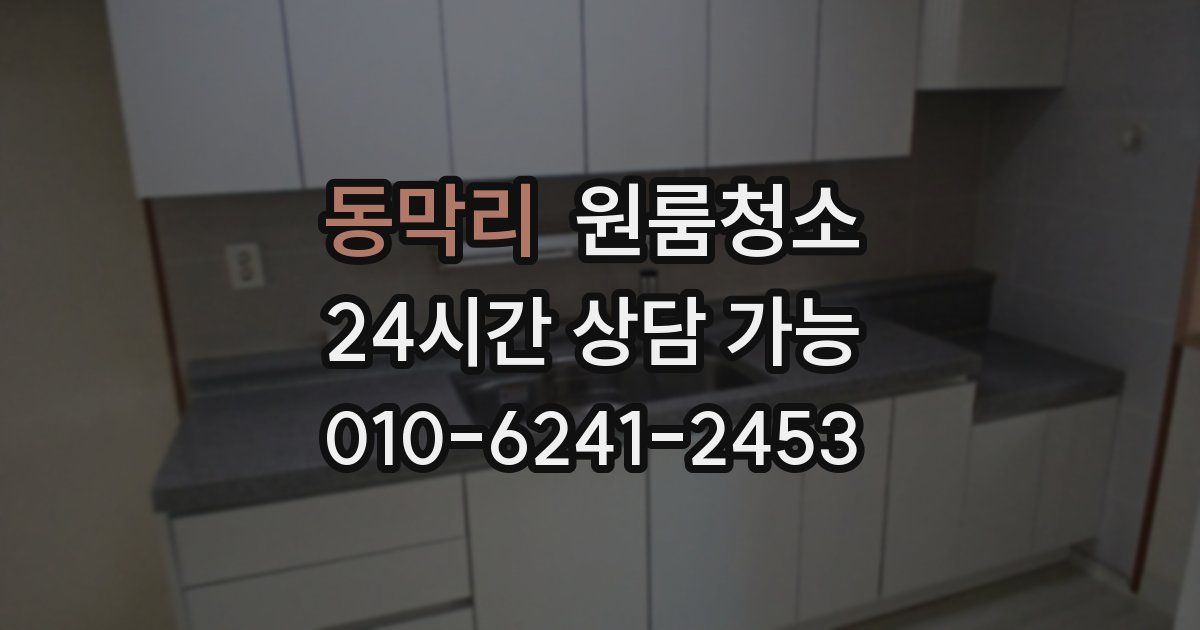 동막리 입주청소