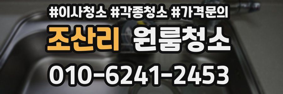 조산리 이사청소