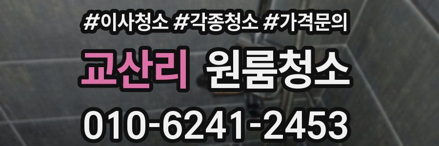 교산리 이사청소