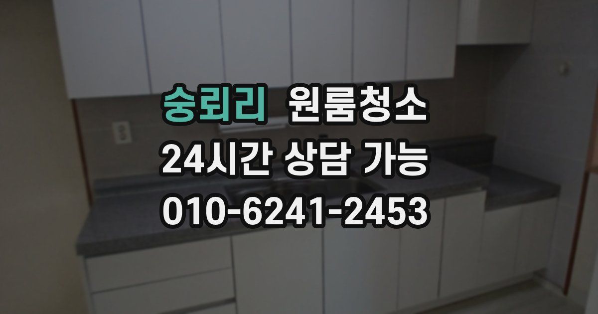 숭뢰리 입주청소