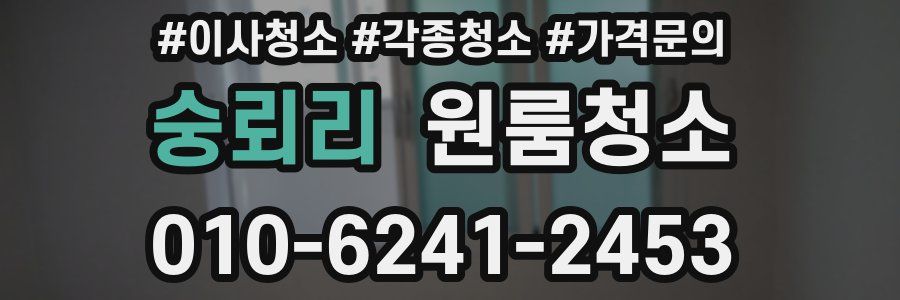 숭뢰리 이사청소