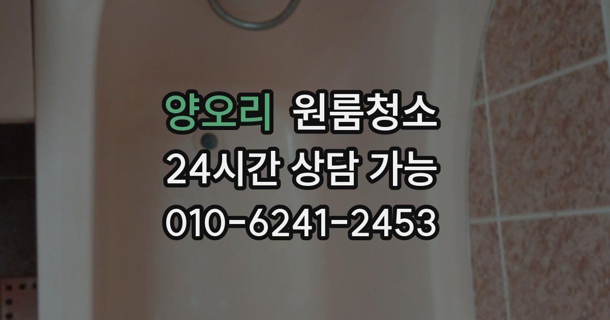 양오리 입주청소