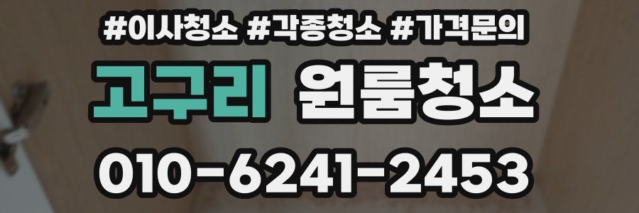 고구리 이사청소