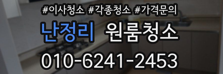 난정리 이사청소