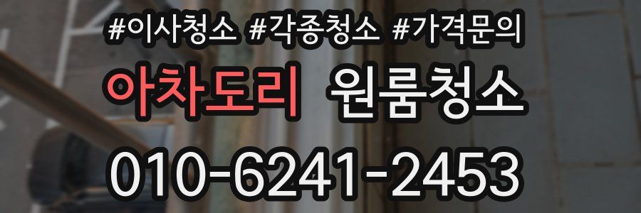 아차도리 이사청소