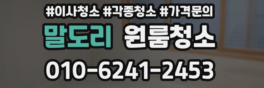 말도리 이사청소