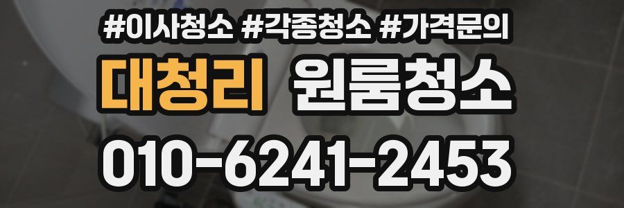 대청리 이사청소