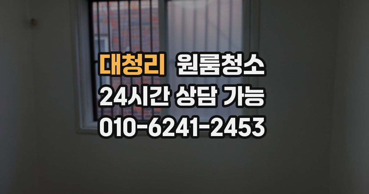 대청리 입주청소
