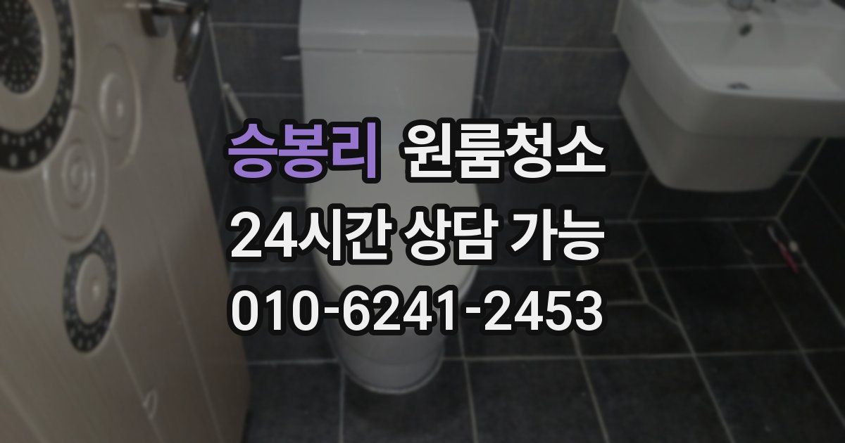 승봉리 입주청소