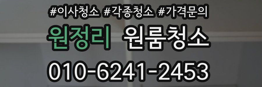 원정리 이사청소
