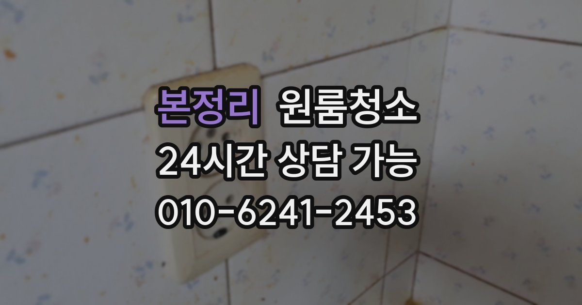 본정리 입주청소