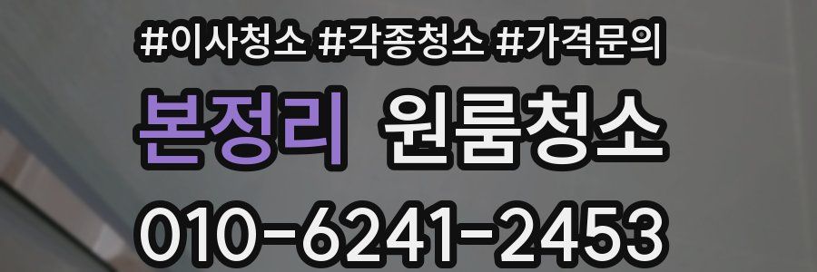 본정리 이사청소