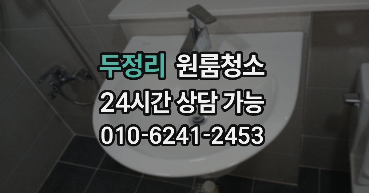 두정리 입주청소