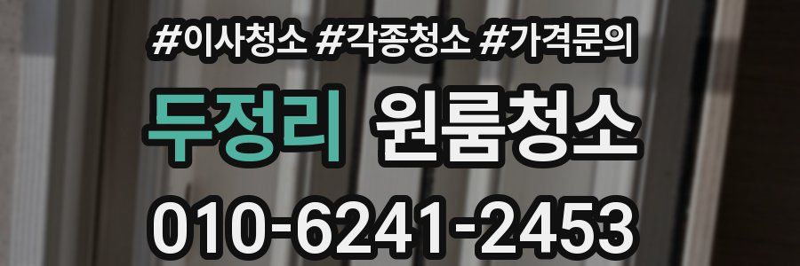 두정리 이사청소