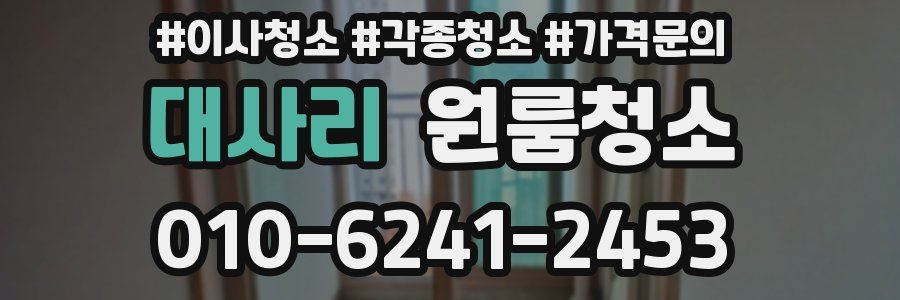 대사리 이사청소