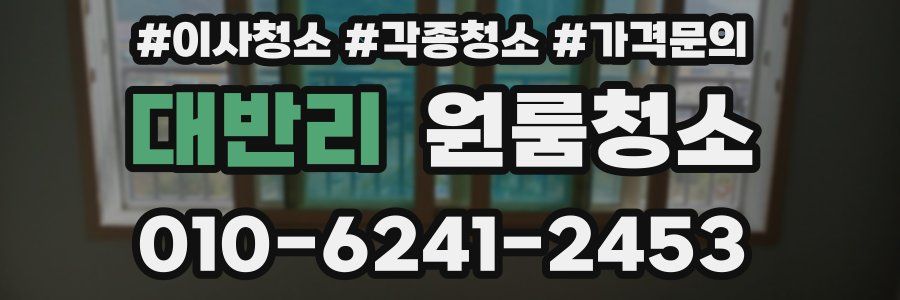 대반리 이사청소