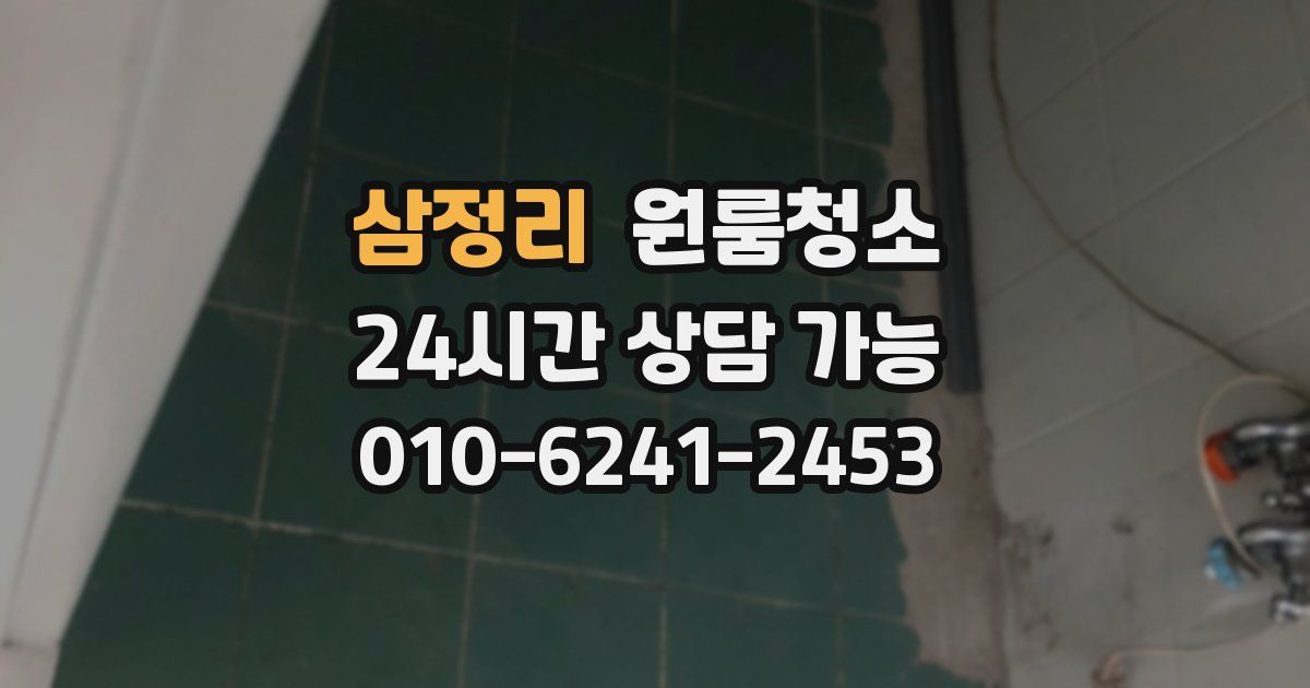 삼정리 입주청소