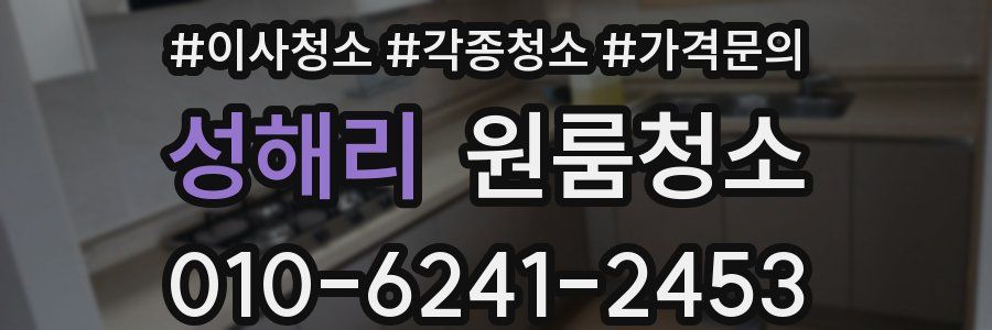 성해리 이사청소