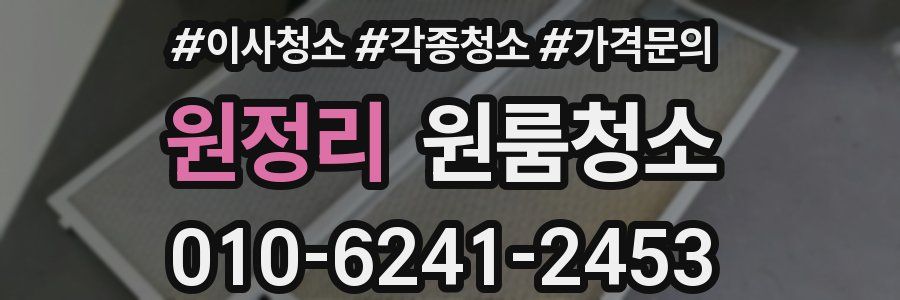 원정리 이사청소